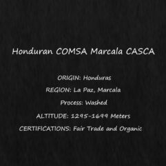 Casca - Vienna (Mid Dark) Honduran Organic WHOLE BEAN 11oz Bag