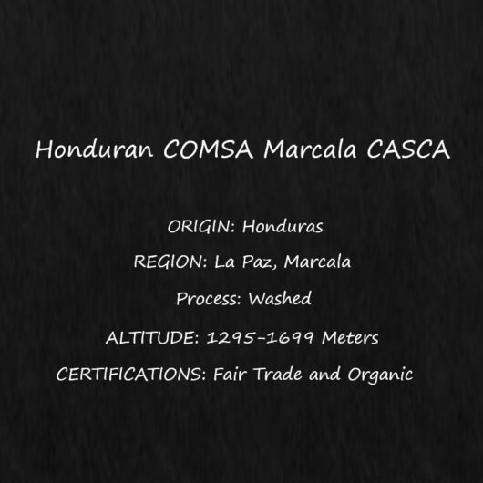 Casca - Vienna (Mid Dark) Honduran Organic GROUND 11oz Bag