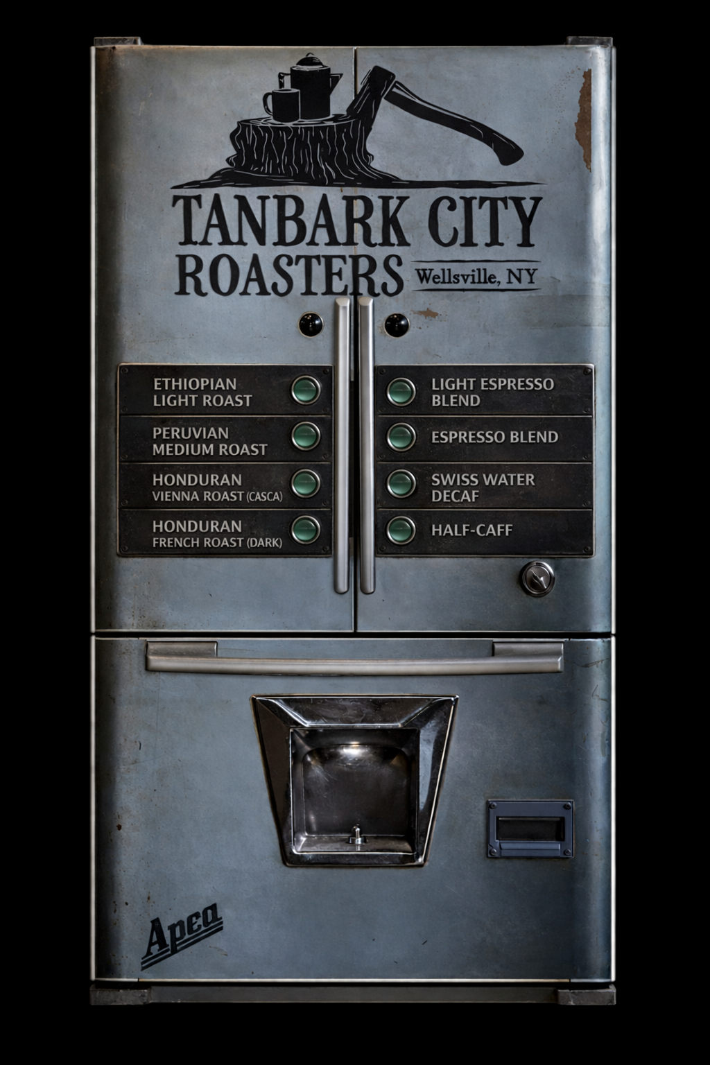 Tanbark City Roasters Vending Machine