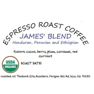 James Light Espresso Blend - WHOLE BEAN - 32oz Big Bag