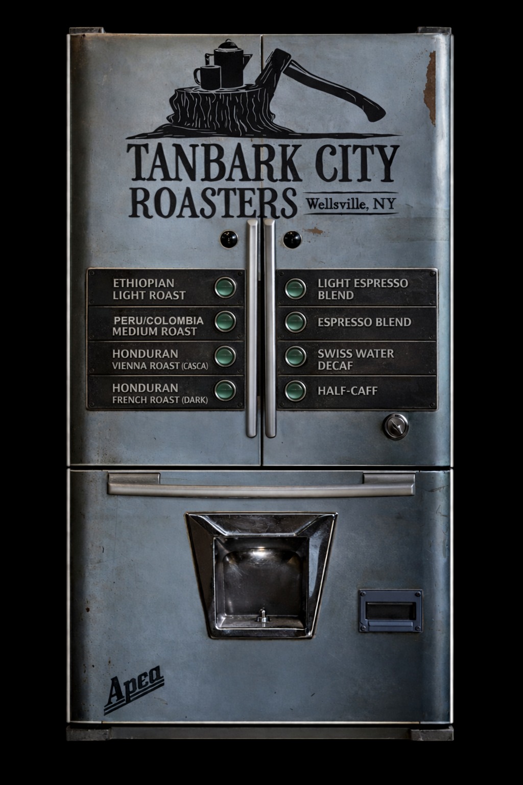Tanbark City Roasters Vending Machine